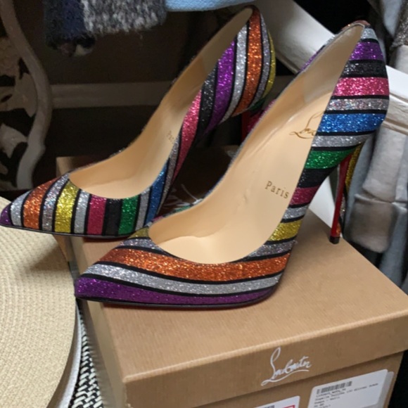 Christian Louboutin Shoes - Christian Louboutin Pigalle Follies Glitter 36